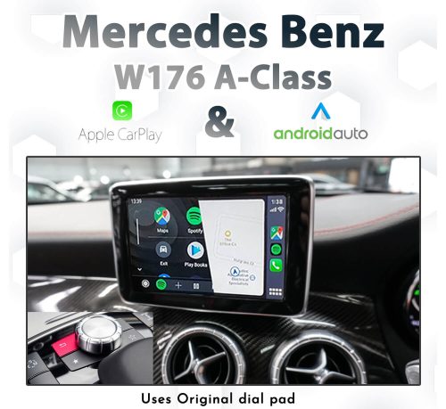 Mercedes Benz W176 A-Class NTG4.5 COMAND - Dial control Apple CarPlay & Android Auto Integration