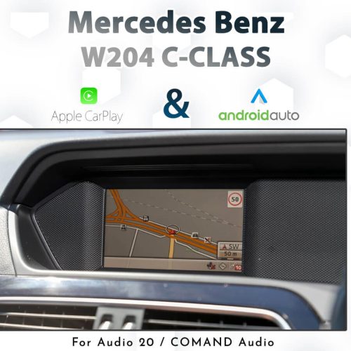 Mercedes Benz W204 C-Class 2011 - 2015 : Touch and Dial control Android Auto & Apple CarPlay