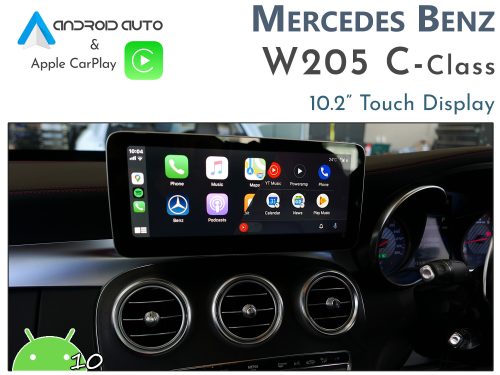 Mercedes Benz W205 C-Class - Android 10 Touch display + Apple CarPlay & Android Auto