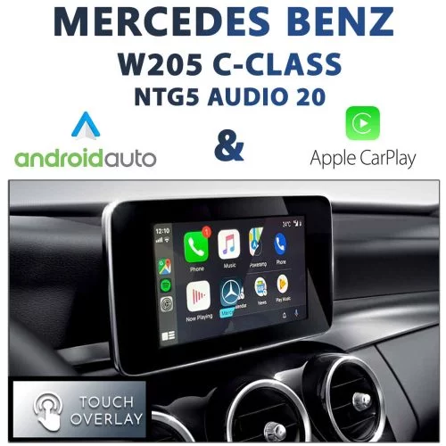 Mercedes Benz W205 C-Class [NTG5 AUDIO20] - Touch and Dial Control Apple CarPlay & Android Auto Integration