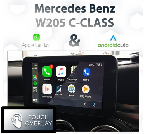 Mercedes Benz W205 C-Class NTG5 COMAND - Touch and Dial control Apple CarPlay & Android Auto Integration