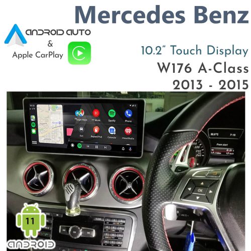 [NTG4.5] Mercedes Benz W176 A-Class - 10.2" Android 11 Touch Display + Apple CarPlay & Android Auto