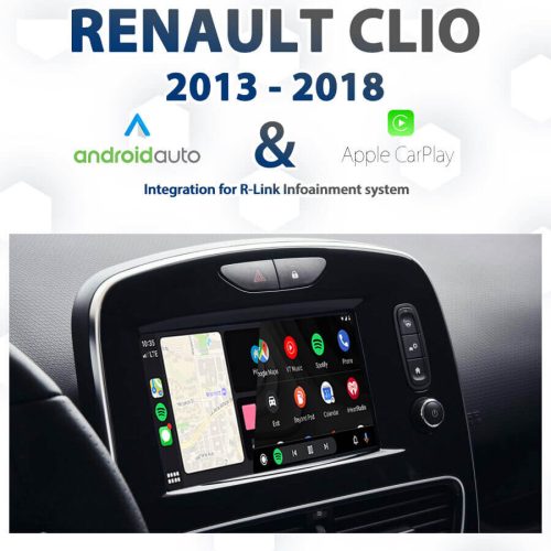 Renault Clio R-Link I Apple CarPlay & Android Auto Integration
