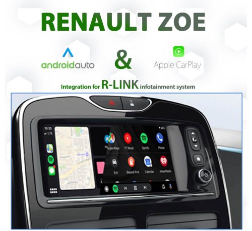 Renault ZOE Apple CarPlay & Android Auto Integration for R-Link