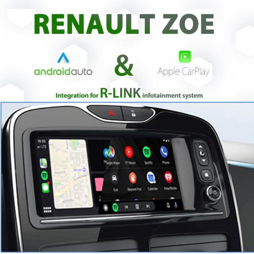 Renault ZOE Apple CarPlay & Android Auto Integration for R-Link