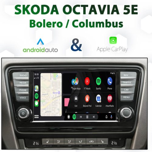 Skoda Octavia 5E 2014 ~ 2017 Apple CarPlay & Android Auto Integration