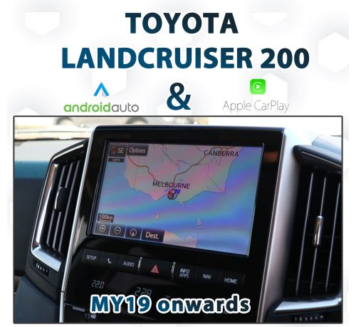 Toyota Landcruiser 200 2019-2021 - Apple CarPlay & Android Auto Integration