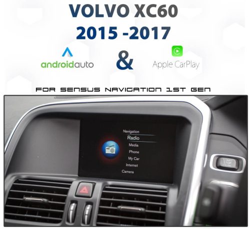 Volvo XC60 Sensus NAV - Apple CarPlay & Android Auto Integration pack