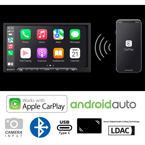 Sony XAV-AX8100 Apple CarPlay/Android Auto AV Receiver - PPA Car Audio