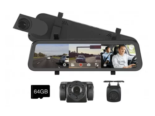 Gator GRV93MKT 9” Touch Screen HD Mirror Display 1080P HD Triple Camera Kit