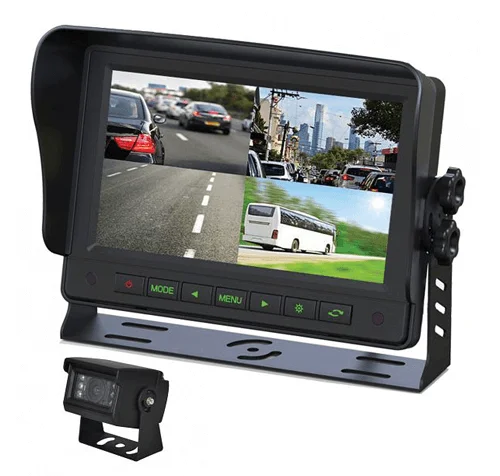 Gator GT704SD 7" Commercial Grade Dash Mount Quad Display Reverse Camera Kit