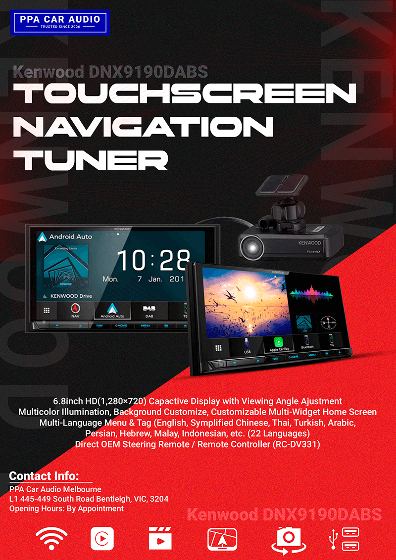 Kenwood Headunit Touchscreen Navigation