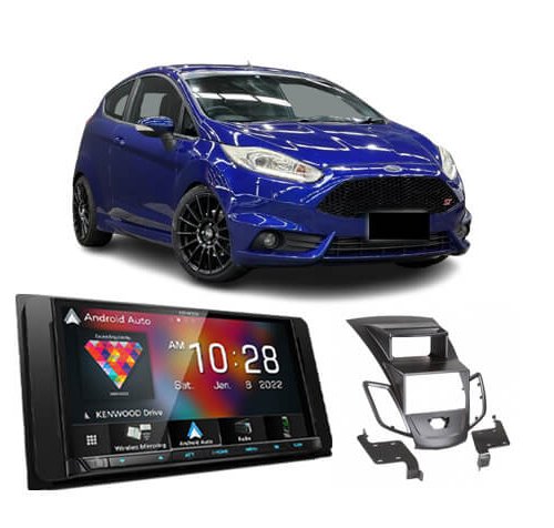 Complete Stereo Upgrade for Ford Fiesta 2012-2018 WT, WZ Dark Grey Facia