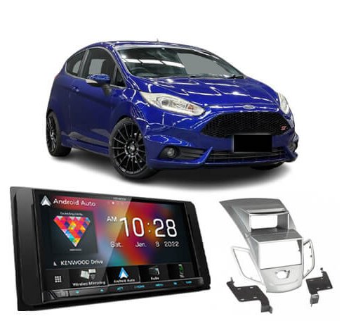 Complete Stereo Upgrade for Ford Fiesta 2012-2018 WT, WZ Silver Facia