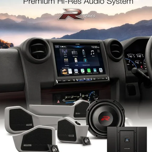 Toyota LandCruiser 70 Series Premium Alpine Hi-Res Audio System