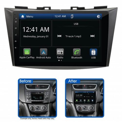 Upgrade your Suzuki Swift [2011-2017] with the AMSZ2 9” Multimedia Receiver. Enjoy seamless Apple CarPlay, Android Auto, and enhanced smartphone integration.